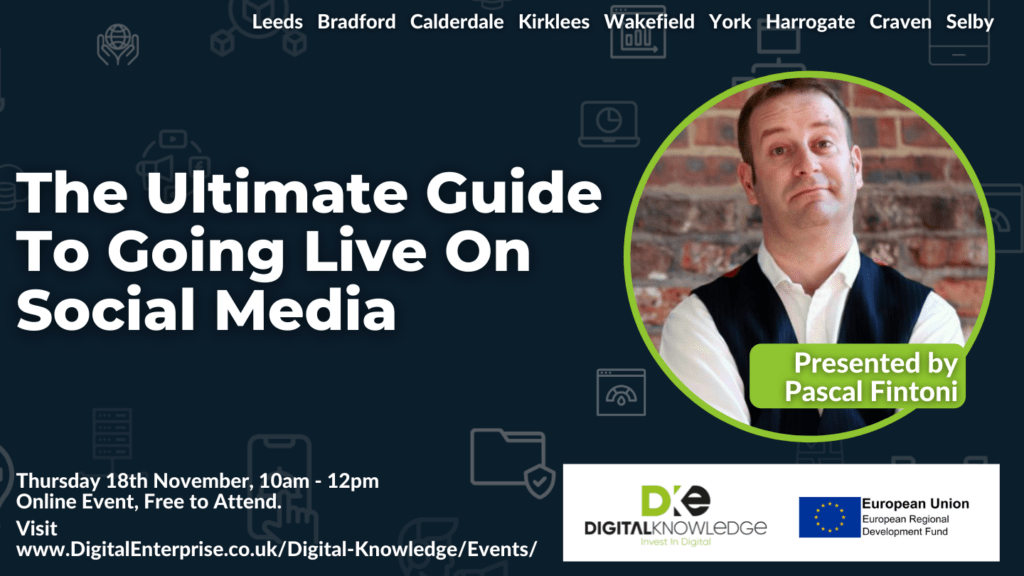 The Ultimate Guide to Going Live on Social Media with Pascal Fintoni